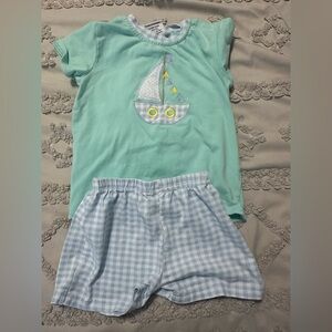 Jellybean sailboat short set